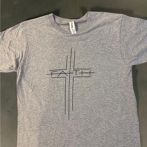 Tultex Heather Gray Faith Tee